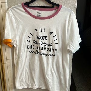 Ladies Vans T shirt brand new XXL tight fit more like Lg or CL